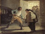 Francisco Goya El Maragato Points a gun oil painting on canvas